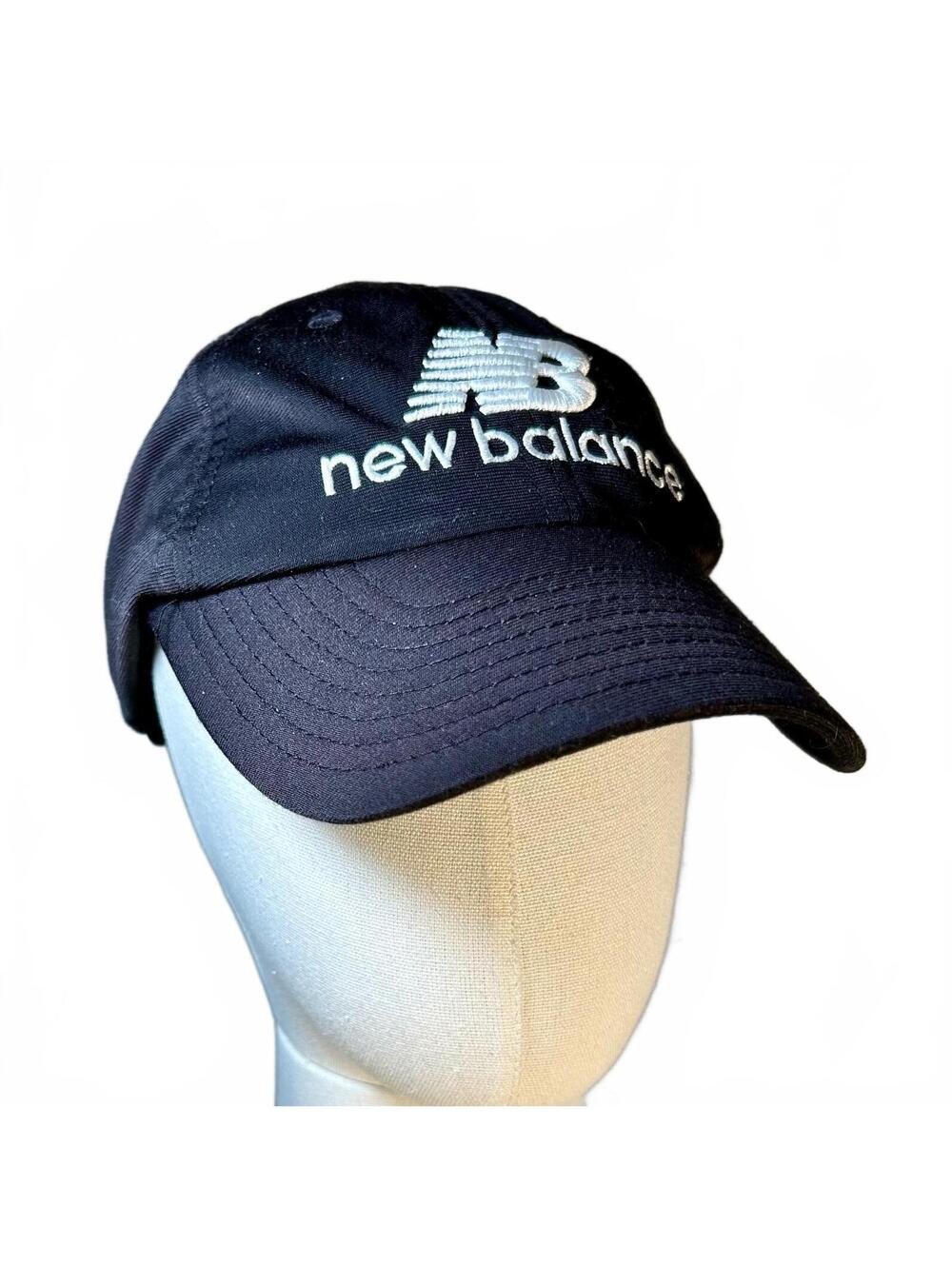 New Balance Black Dad Hat Cap Embroidered Logo Adjustable Strapback Unisex